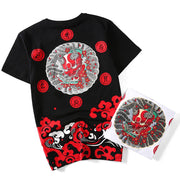 The Oni Painted T-shirt MugenSoul Streetwear Brands Streetwear Clothing  Techwear